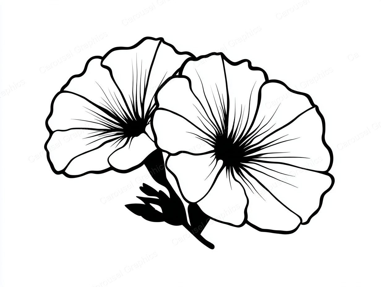 Petunia Vector Graphic preview