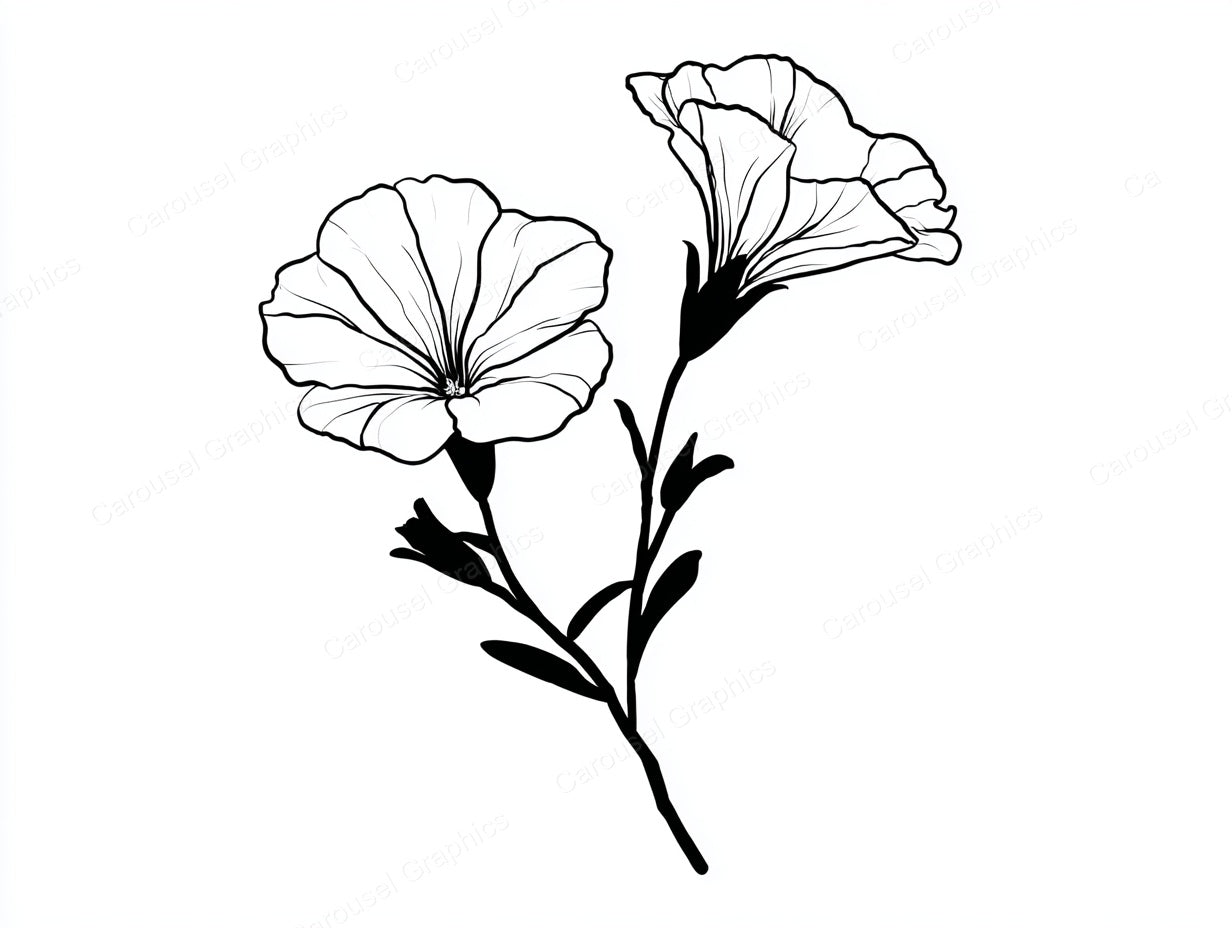 Petunia Vector Graphic preview