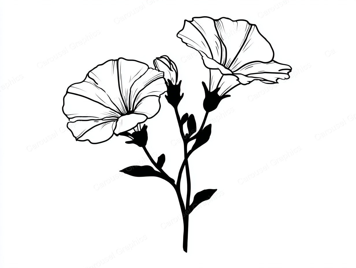 Petunia Vector Graphic preview
