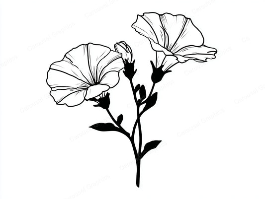 Petunia Vector Graphic preview