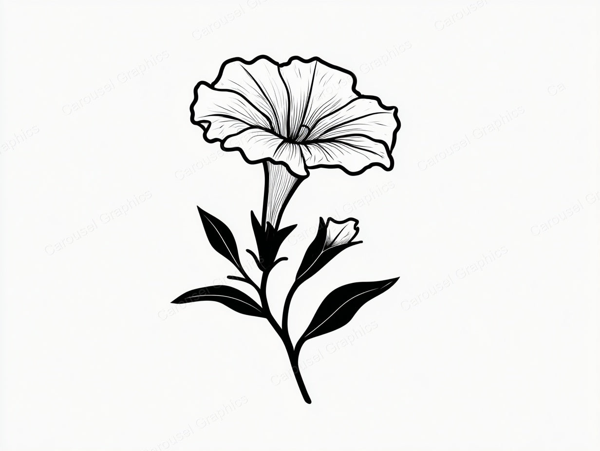 Petunia Vector Graphic preview