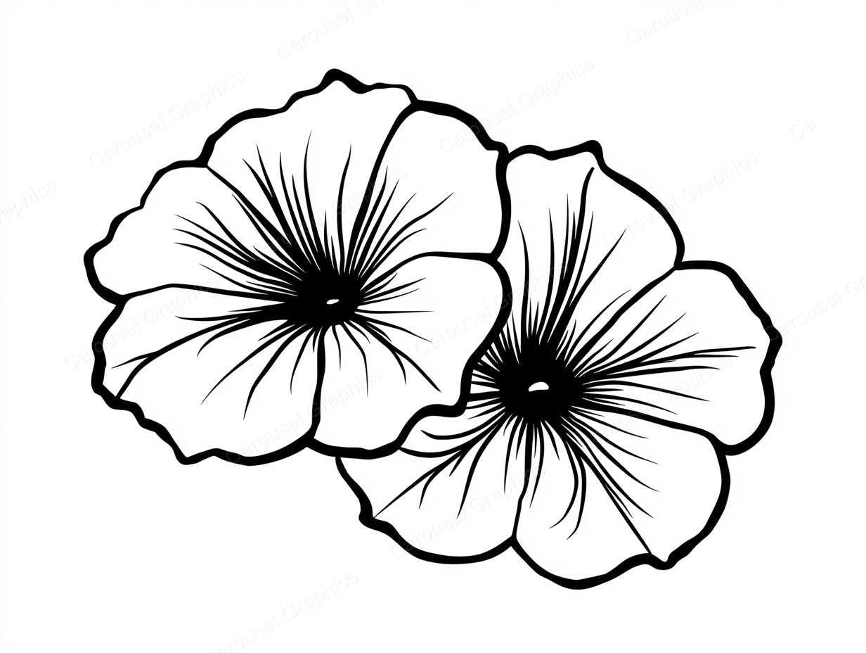 Petunia Vector Graphic preview