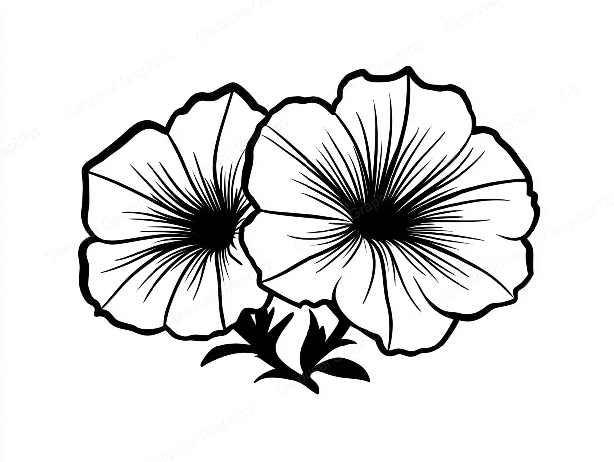 Petunia Vector Graphic preview