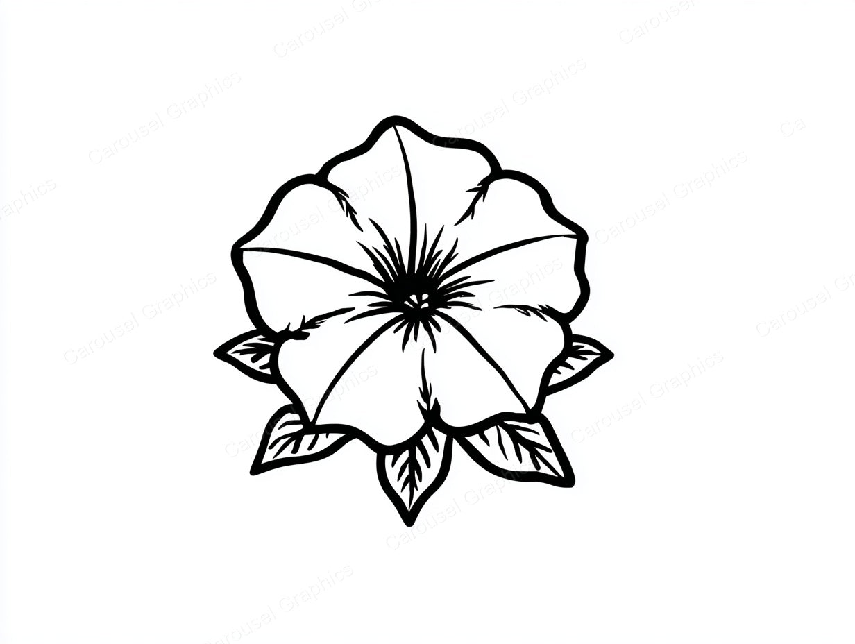 Petunia Vector Graphic preview
