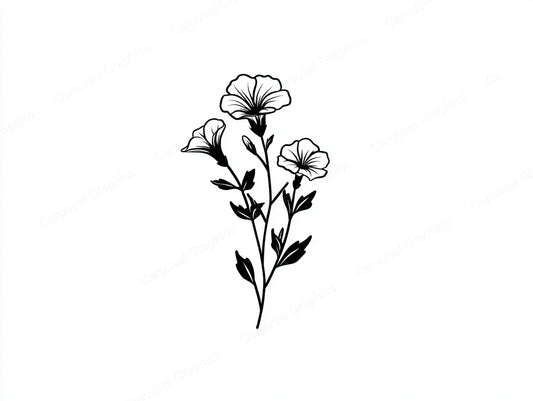 Petunia Vector Graphic preview