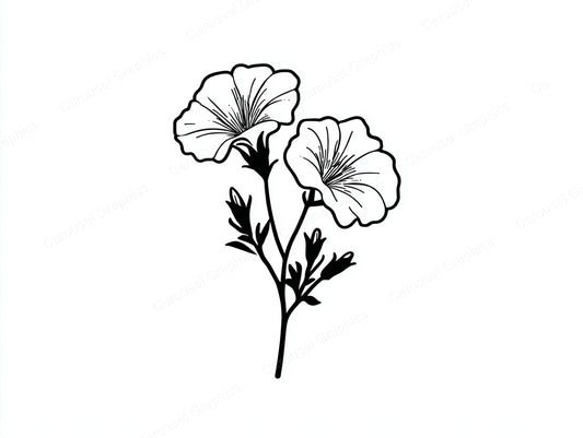 Petunia Vector Graphic preview