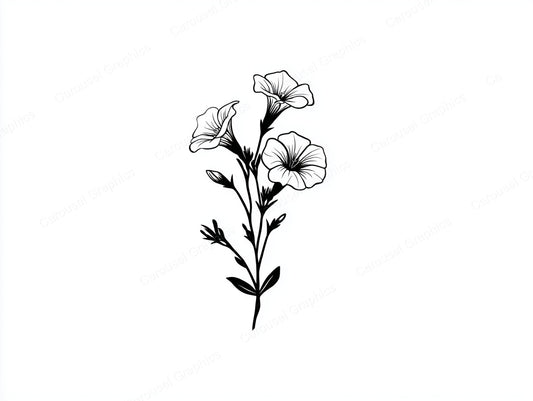 Petunia Vector Graphic preview