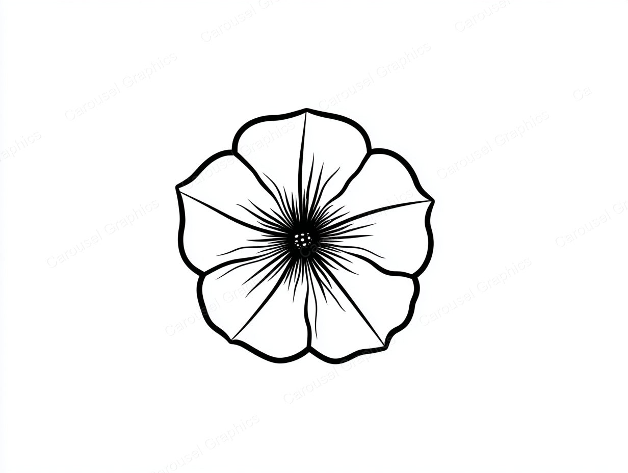 Petunia Vector Graphic preview
