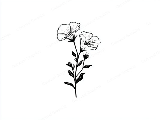 Petunia Vector Graphic preview