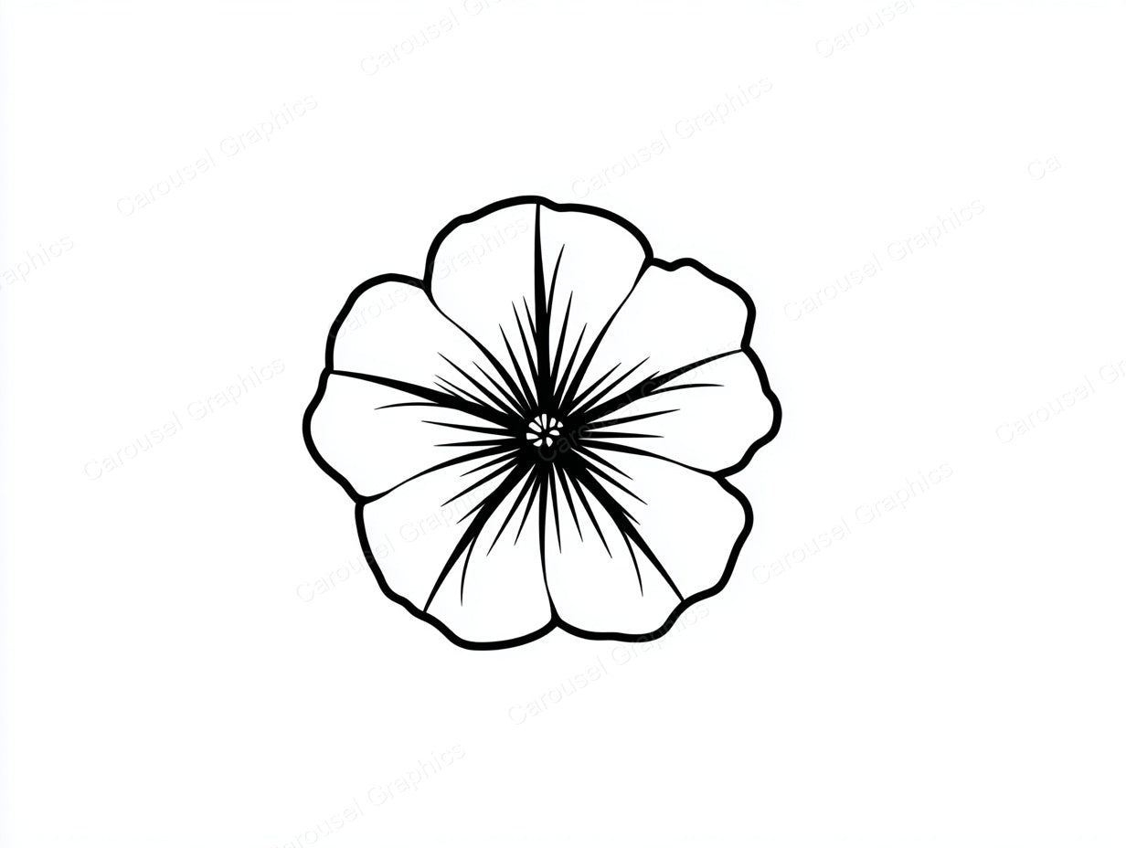 Petunia Vector Graphic preview