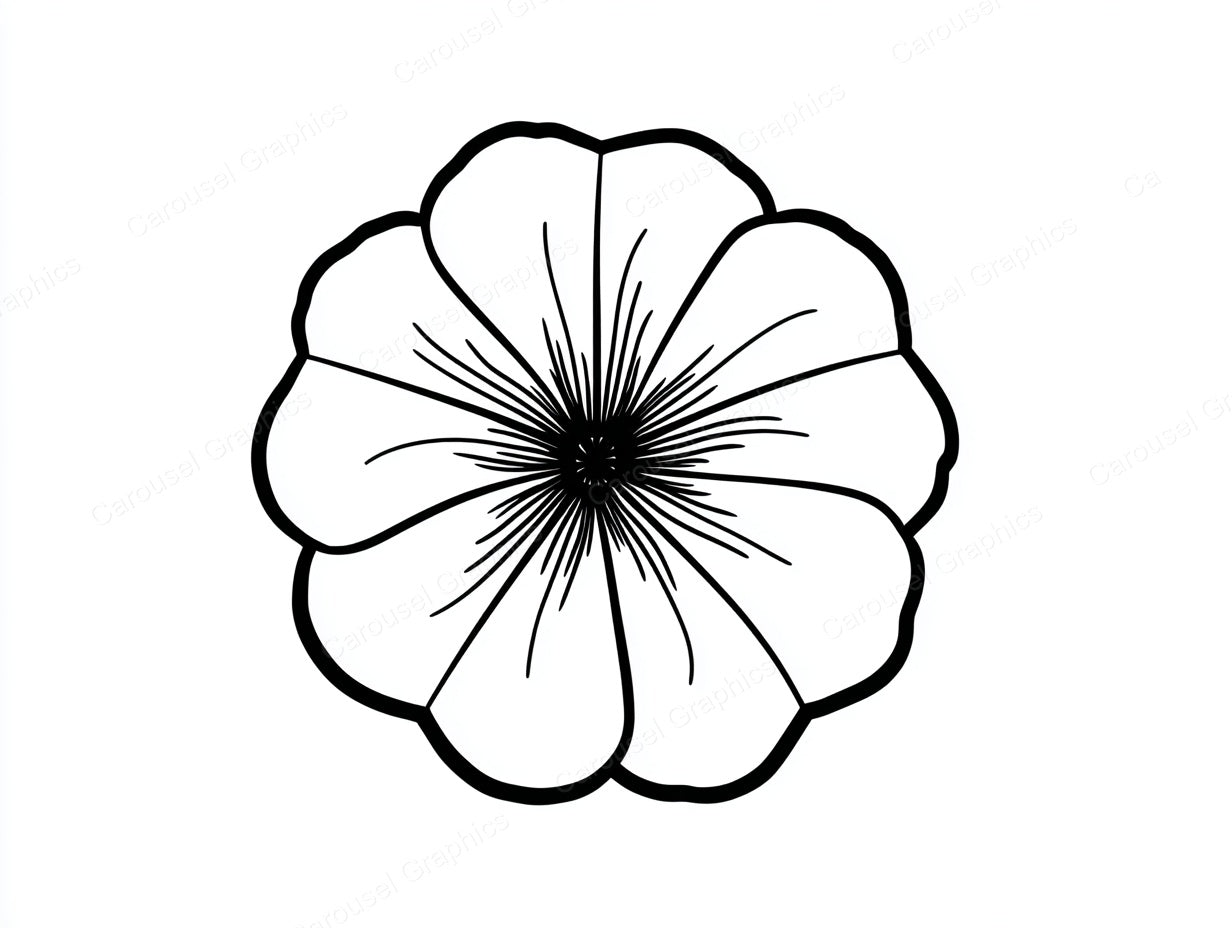 Petunia Vector Graphic preview