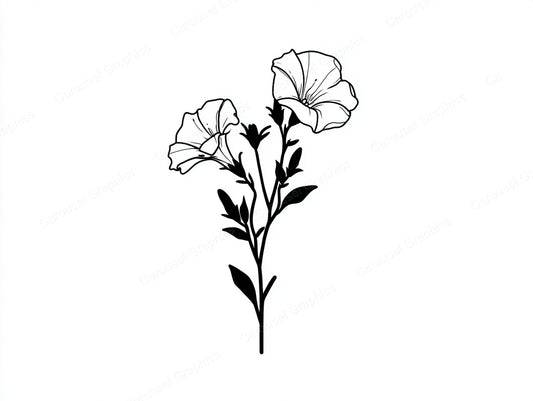 Petunia Vector Graphic preview