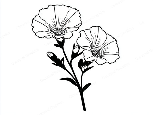 Petunia Vector Graphic preview