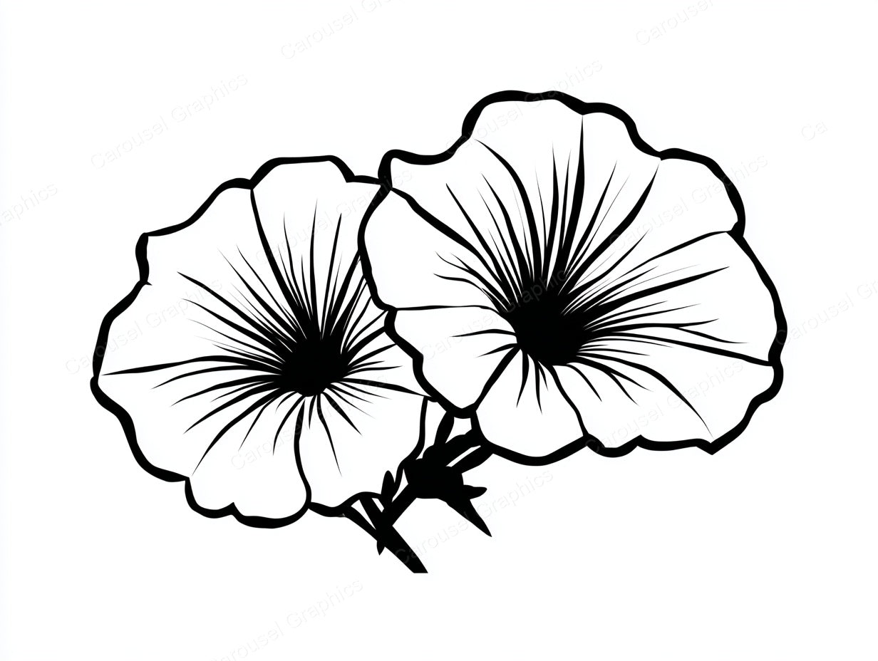 Petunia Vector Graphic preview