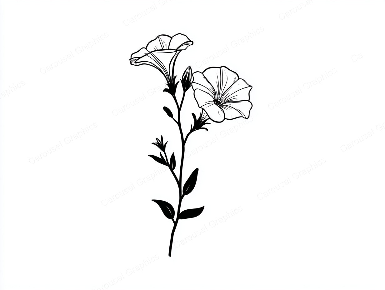 Petunia Vector Graphic preview