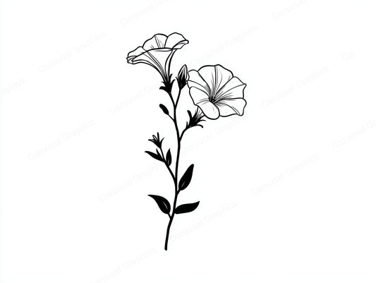 Petunia Vector Graphic preview