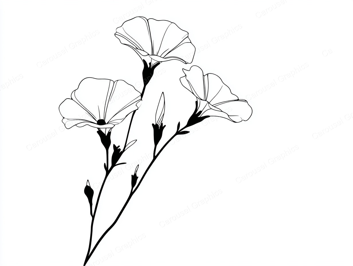 Petunia Vector Graphic preview