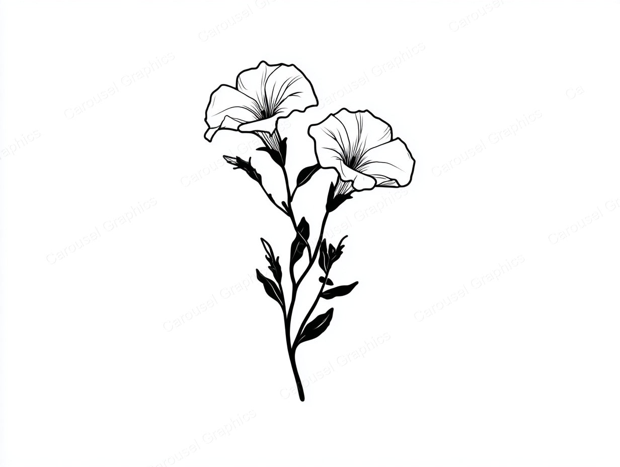 Petunia Vector Graphic preview