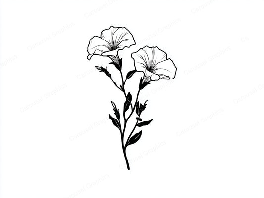 Petunia Vector Graphic preview
