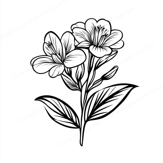 Alstroemeria Vector Graphic preview