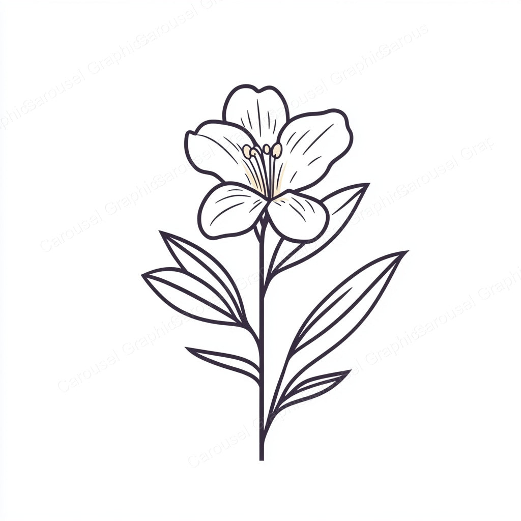 Alstroemeria Vector Graphic preview