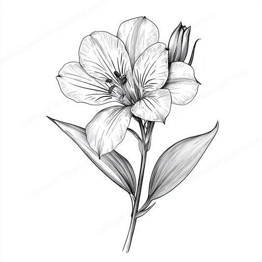 Alstroemeria Vector Graphic preview