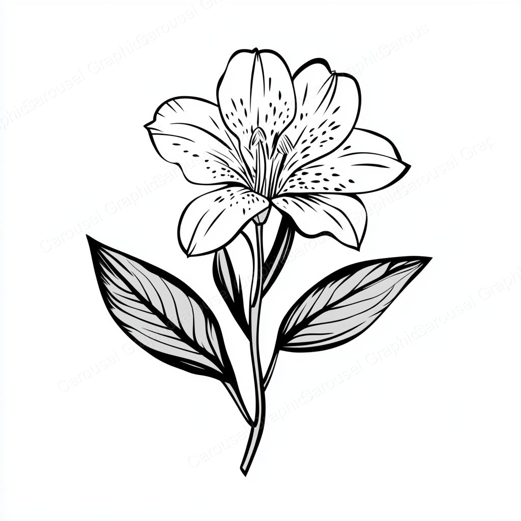 Alstroemeria Vector Graphic preview