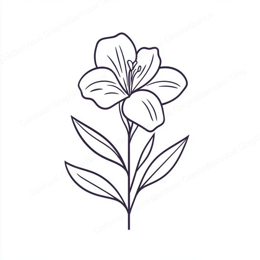 Alstroemeria Vector Graphic preview