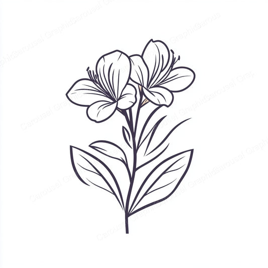 Alstroemeria Vector Graphic preview