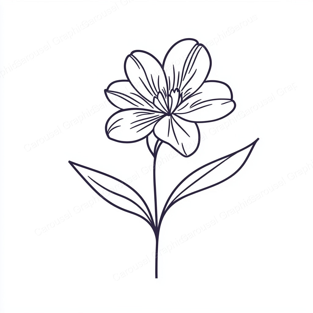 Alstroemeria Vector Graphic preview