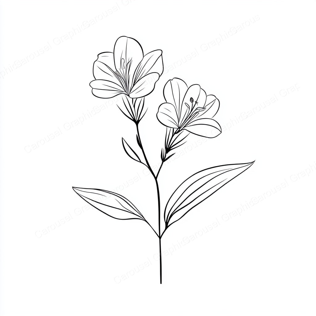 Alstroemeria Vector Graphic preview