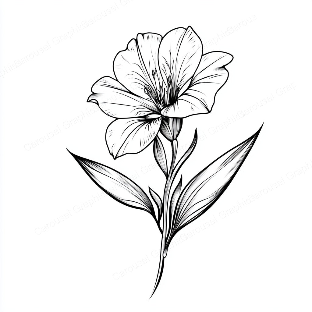 Alstroemeria Vector Graphic preview