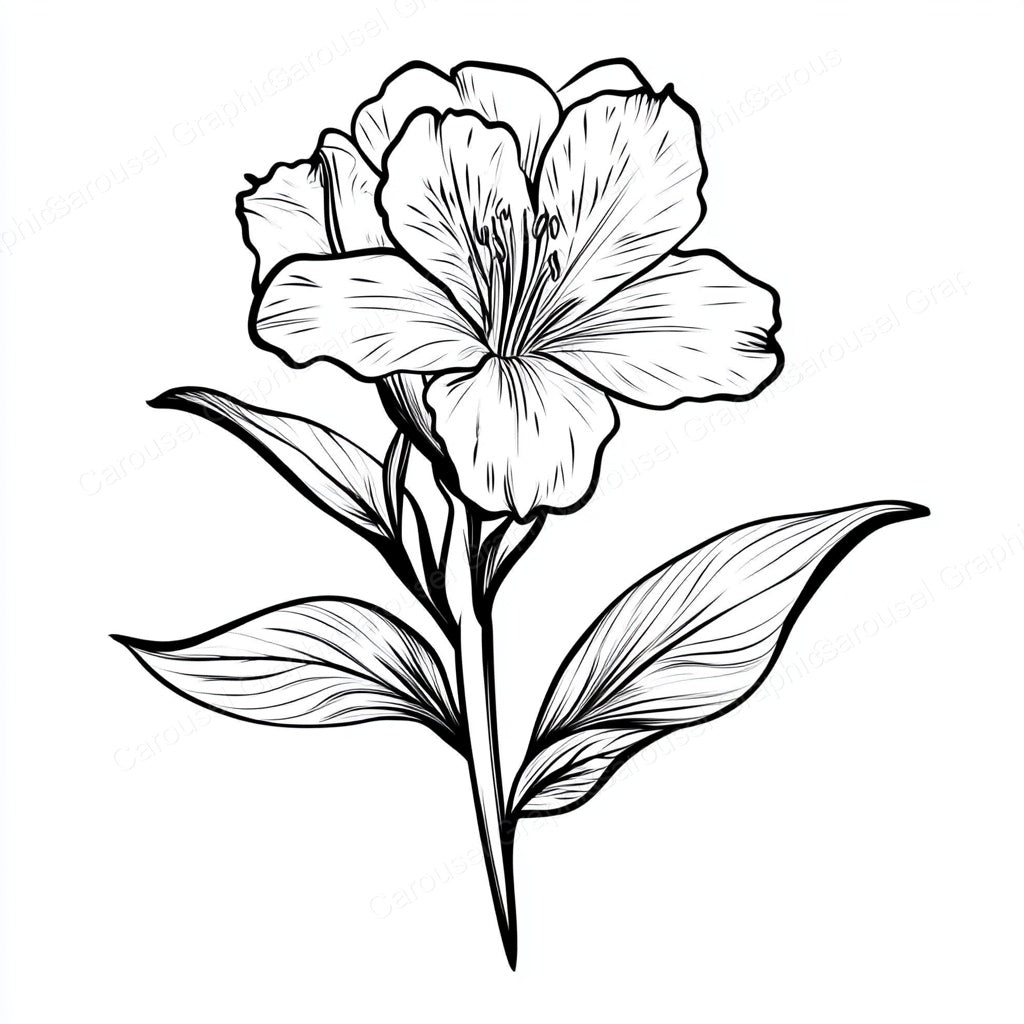 Alstroemeria Vector Graphic preview