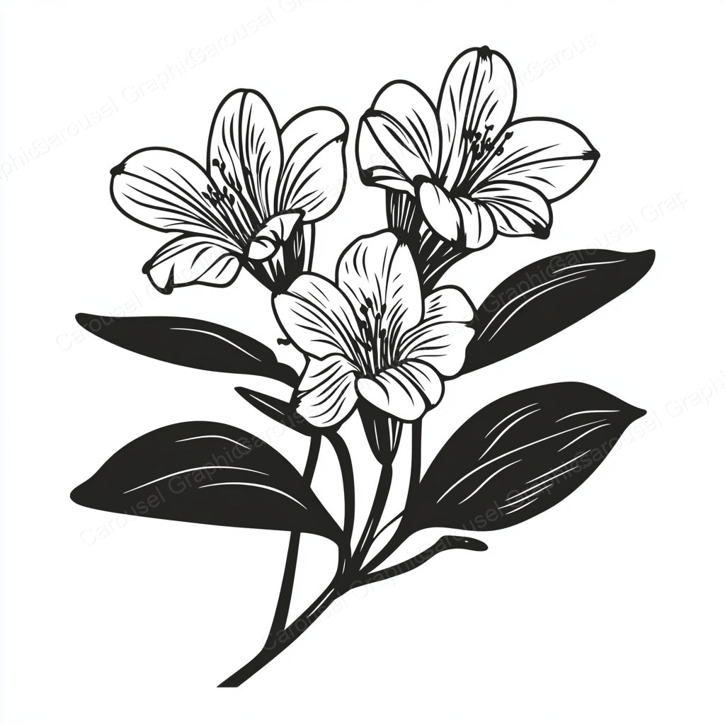 Alstroemeria Vector Graphic preview