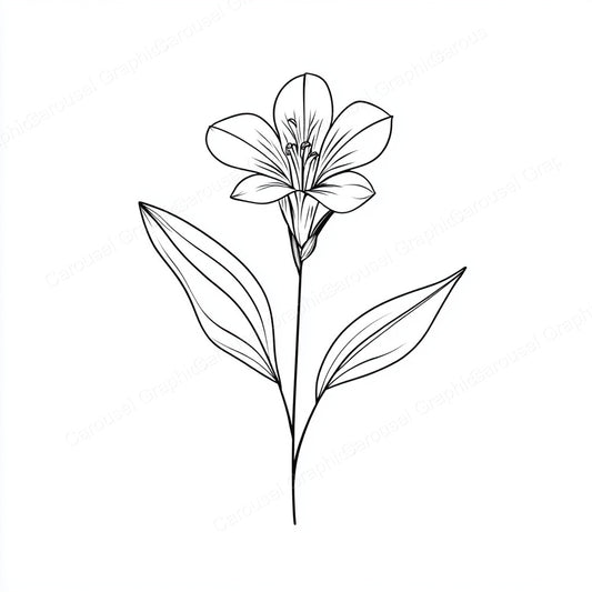 Alstroemeria Vector Graphic preview