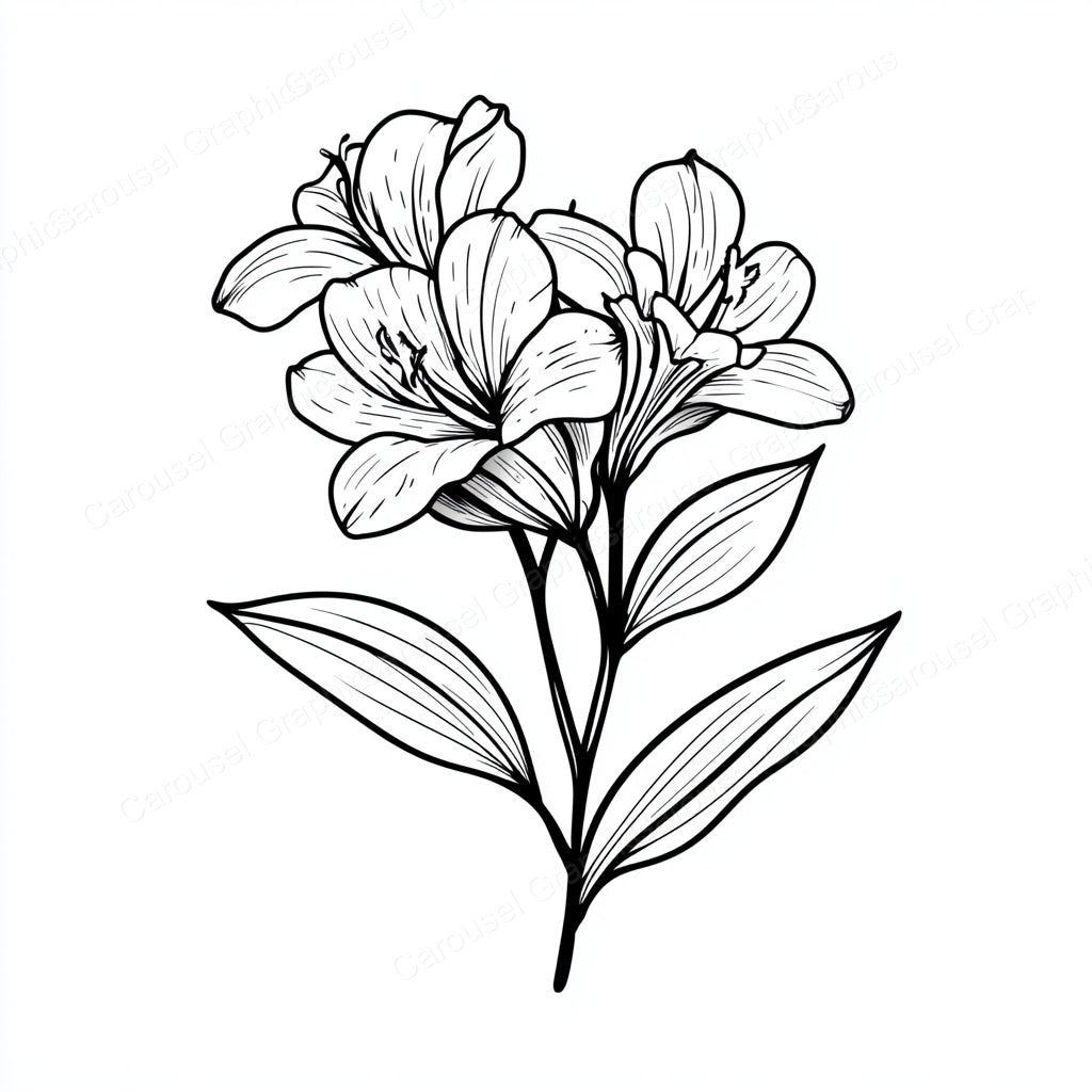 Alstroemeria Vector Graphic preview