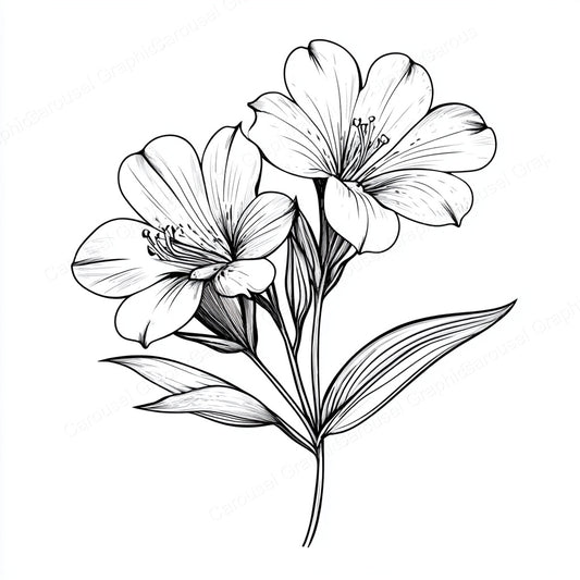 Alstroemeria Vector Graphic preview