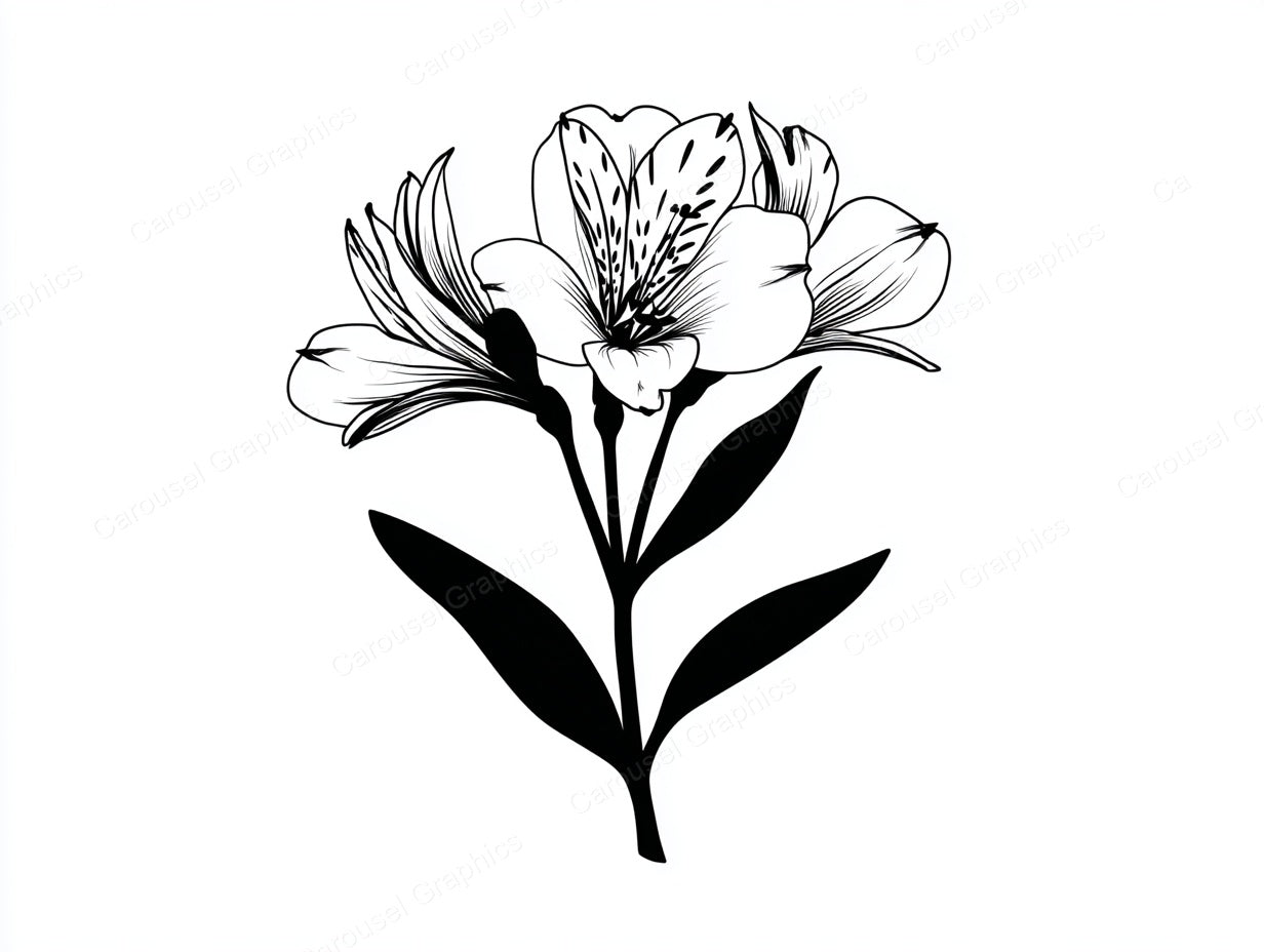 Alstroemeria Vector Graphic preview