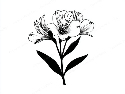 Alstroemeria Vector Graphic preview