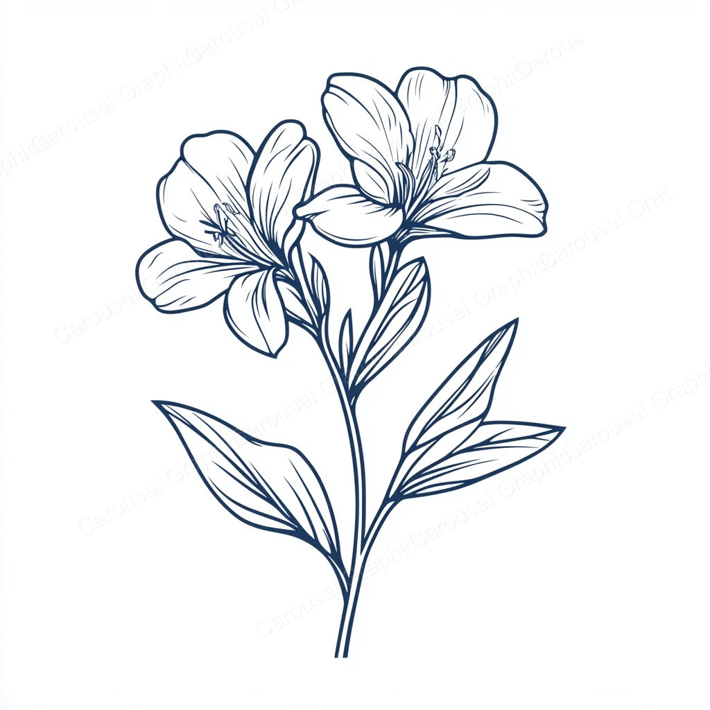 Alstroemeria Vector Graphic preview