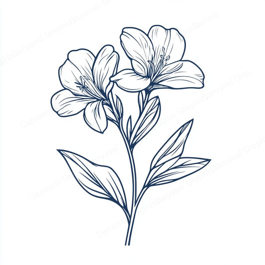 Alstroemeria Vector Graphic preview