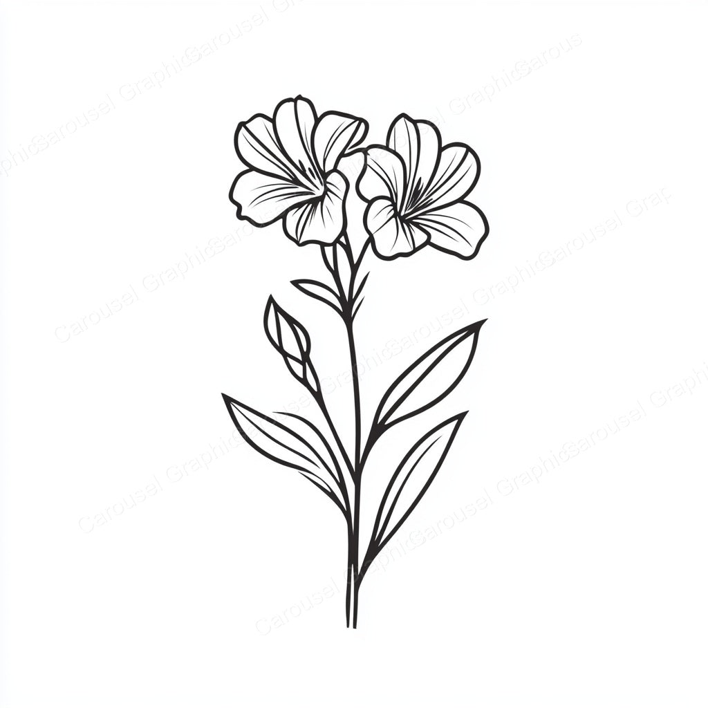 Alstroemeria Vector Graphic preview