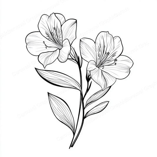 Alstroemeria Vector Graphic preview