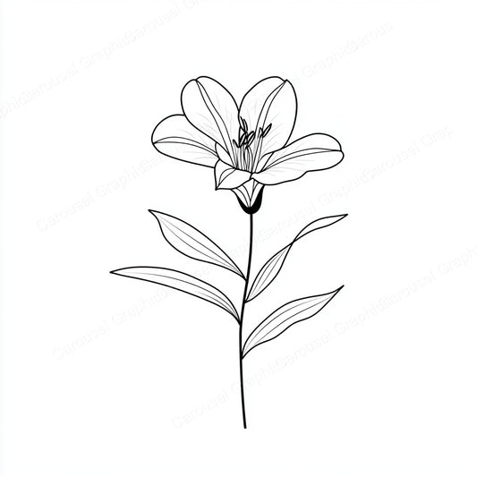Alstroemeria Vector Graphic preview