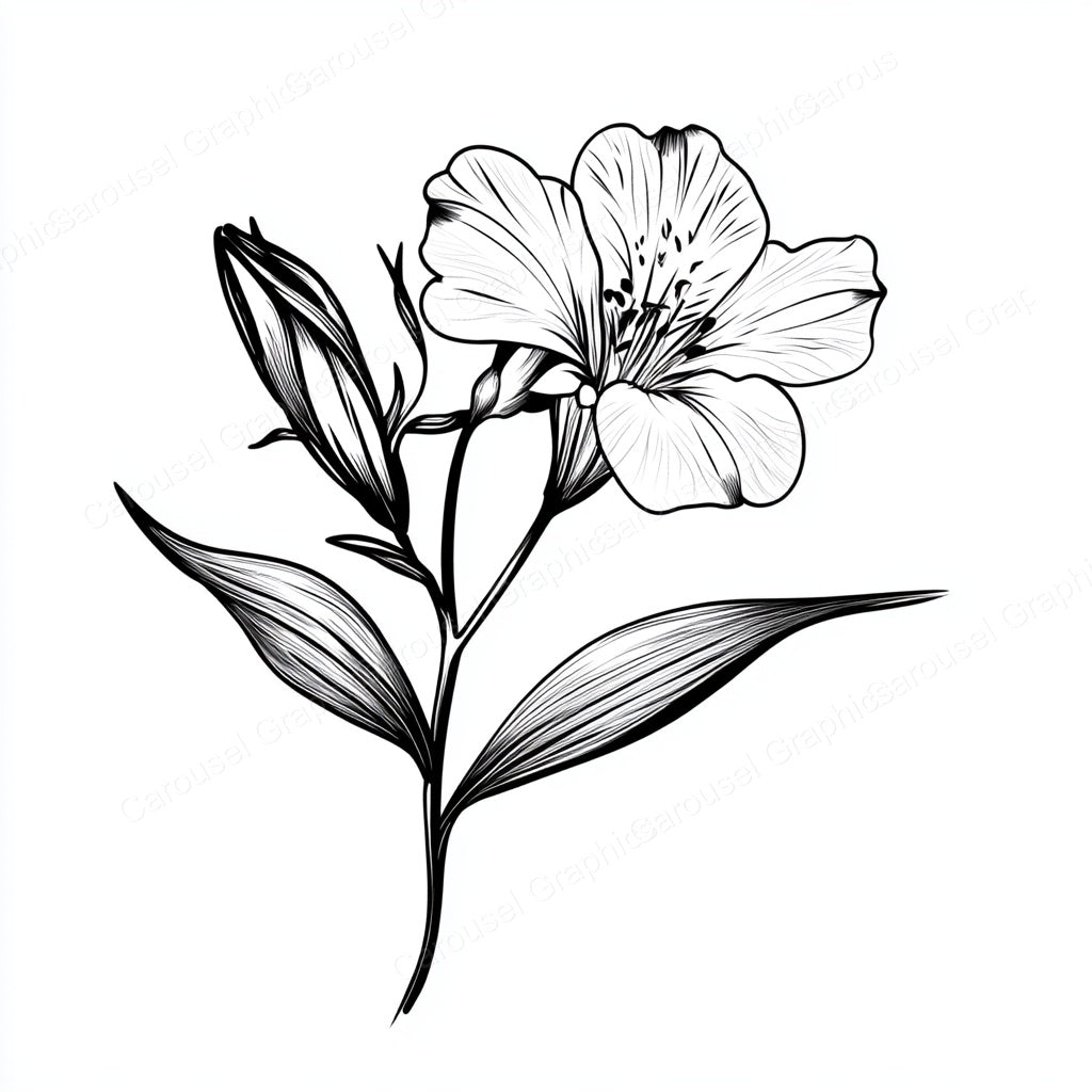 Alstroemeria Vector Graphic preview