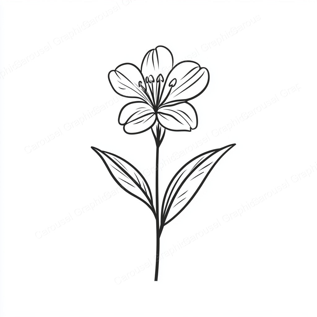Alstroemeria Vector Graphic preview