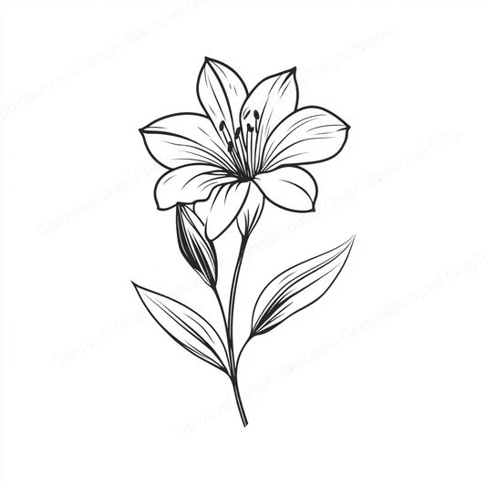 Alstroemeria Vector Graphic preview
