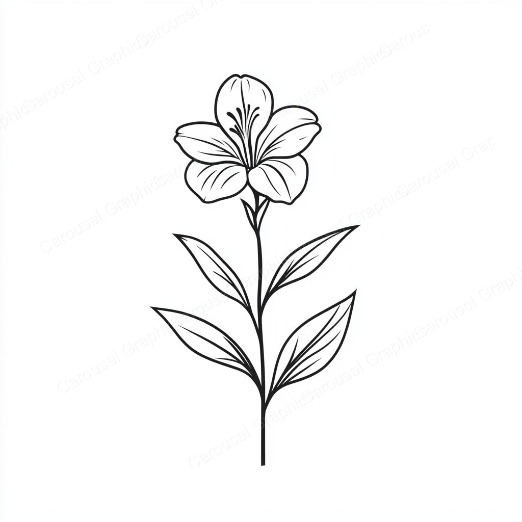 Alstroemeria Vector Graphic preview