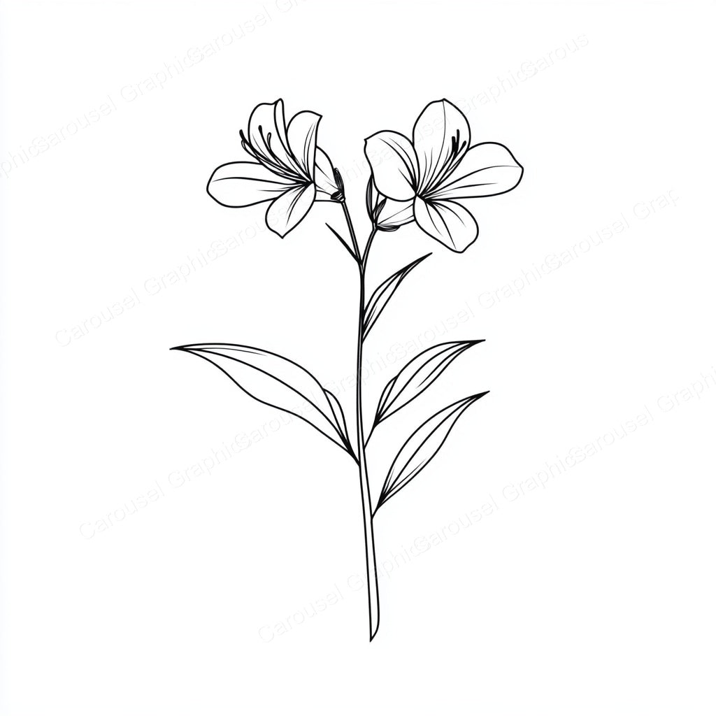 Alstroemeria Vector Graphic preview
