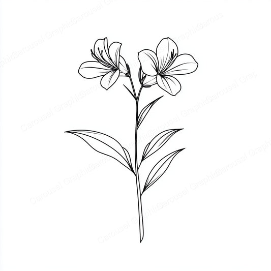 Alstroemeria Vector Graphic preview